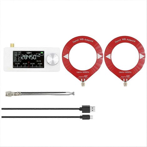 Récepteur radio portable SI4732 10 kHz-180 MHz AM/FM HF/SW/MW/VHF, mini radio de poche avec 3 antennes (1/5)