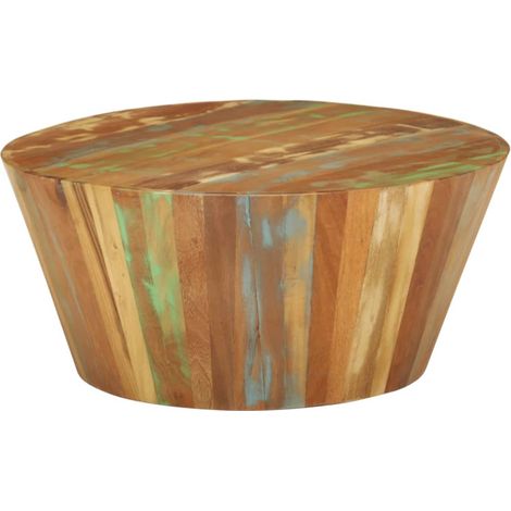 Couchtisch Ø65x31 cm Altholz Massiv