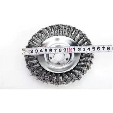 Brosse métallique pour tondeuse à gazon, disque de nettoyage robuste et universel pour tête de tondeuse à gazon, accessoires pour tondeuse à gazon (1/2)