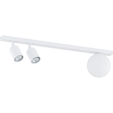 Plafonnier blanc BASTER 60 cm 3 spots GU10/E14 Emibig (1/5)