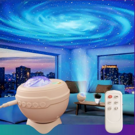 Sternenhimmel-Projektor mit Galaxienmotiv, Bluetooth-fähiges Aurora-Musiklicht, Laser-Nachtlicht, Stimmungsbeleuchtung, Lautsprecher (1/3)