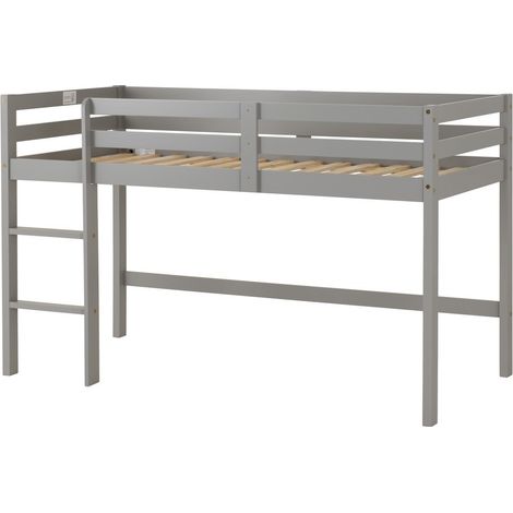 Panama Mid Sleeper Bed Frame - L101 x W122 x H198.5 cm - Grey Slate