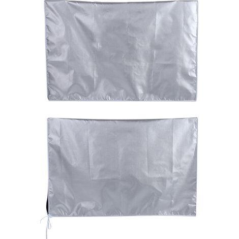 Housse extérieure pour climatiseur, anti-poussière, anti-neige, imperméable et résistante aux UV, pour la maison (lot de 2). (1/5)