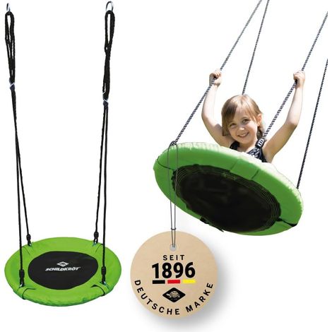 Nestschaukel 60 cm – 1 Stück – Strapazierfähiges Netzgewebe – Tragkraft: 150 kg – Für Garten und Terrasse – Durchmesser: 60 cm (1/5)