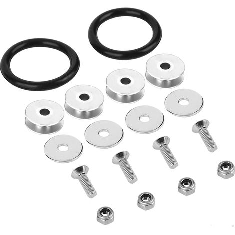 Carénage aluminium pour ailettes/pare-chocs, kit de boulons et vis pour compartiment moteur, teinte titane (Ti) (1/5)