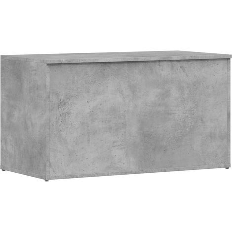 Maison Exclusive - Baúl almacenaje madera contrachapada gris horm (1/5)