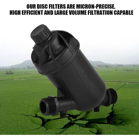 120 Mesh 130 Mikron Scheibenfilter für Tropfbewässerung, Garten-, Rasen- und Landwirtschaftsbewässerung (1/5)