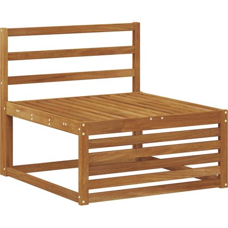 Maison Exclusive - Outdoor Mittelsofa Massivholz Akazie Natur 79