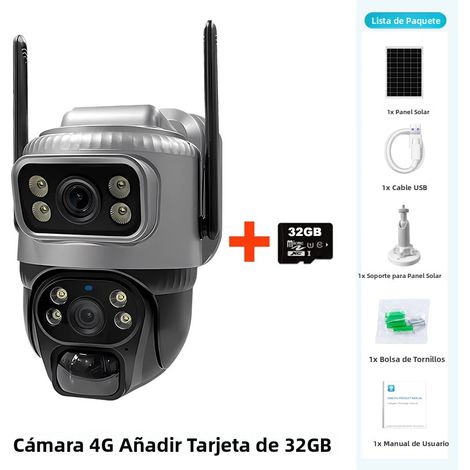 Caméra de sécurité (32G), étanche, 8MP 4K HD, à énergie solaire (1/5)