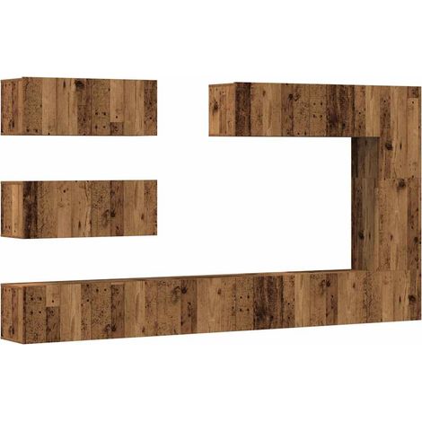Maison Exclusive - Conjunto de mueble de TV 7 piezas montado la p