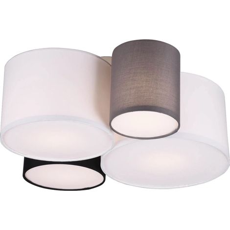 Trio Leuchten Hotel plafonnier gris 50,5 cm diamètre (1/5)