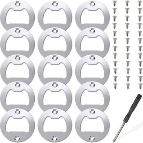 15 set di inserti per apribottiglie, kit di inserti in metallo per apribottiglie, stampi per colata in resina, apribottiglie in resina, accessori fai da te