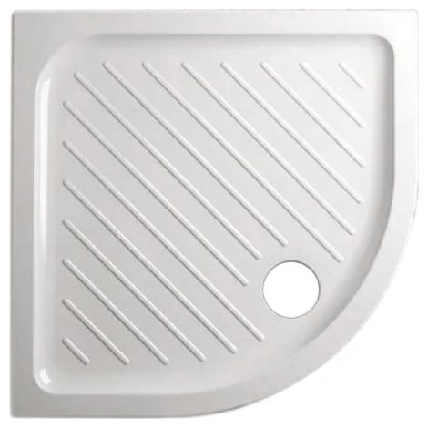 Piatto doccia Gemma 2 semicircolare, 90x90, h. 7 cm, ceramica bianca CERAMICA DOLOMITE