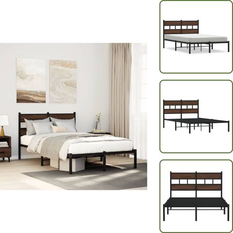 Cadre de lit sans matelas avec tête de lit 120x190 cm - Cadre De Lit - Cadres De Lit - Lit Double - Lit (1/5)