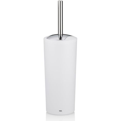 Set Porte-Brosse WC Plastique Blanc 11 x 11 x 36,50 cm (1/5)