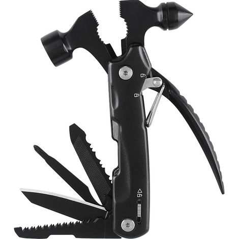 12-in-1-Multitool, ungewöhnliches und nützliches Gadget, Campingzubehör, Geschenk für Väter, Weihnachtsgeschenk
