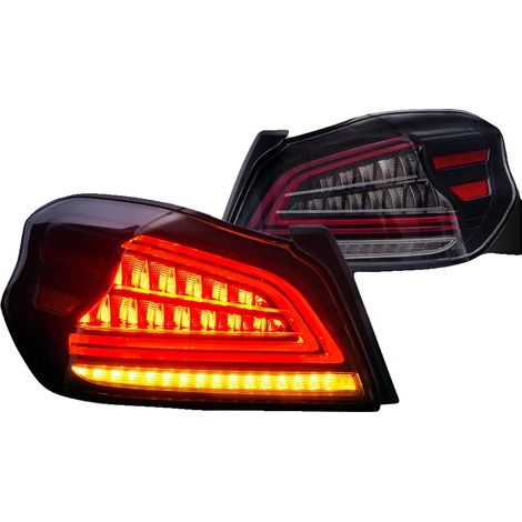 Conjunto de luces traseras, intermitentes secuenciales LED, resistente al agua IP67, transparente. (1/2)