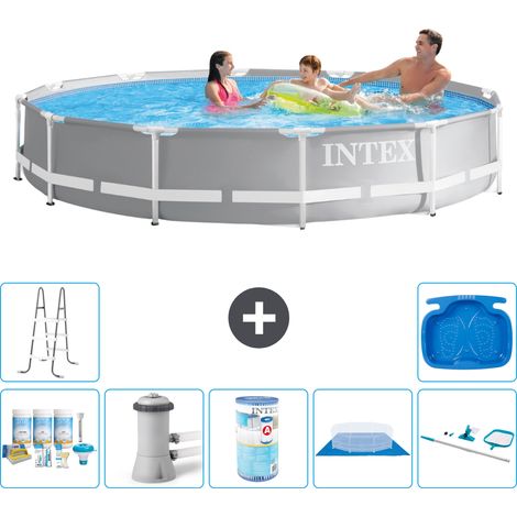 Intex Piscine Prism Frame Ronde - 366x76 cm - 8-pièces S31933 (1/5)