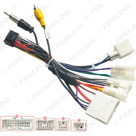 Conversion cable compatible with entry-level and mid-range Subaru Forester models (2010-2014), 16-pin power cable for large-screen Android navigation system (1/5)
