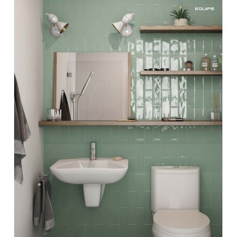 Carrelage mural faïence effet artisanal MASIA 30x7.5cm Jade - brillant - - boîte de 1 m2 30x7.5 cm Jade - brillant - - boîte de 1 m2