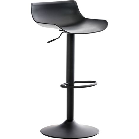 Tabouret de bar Aveiro pivotant avec réglage de la hauteur Noir (1/10)