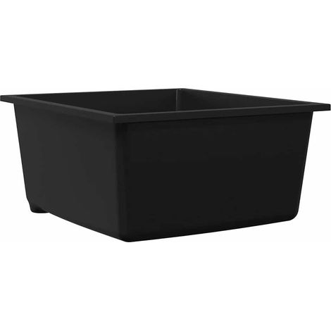 Maison Exclusive - Évier de cuisine Noir 38 x 44 x 20 cm Granite (1/5)