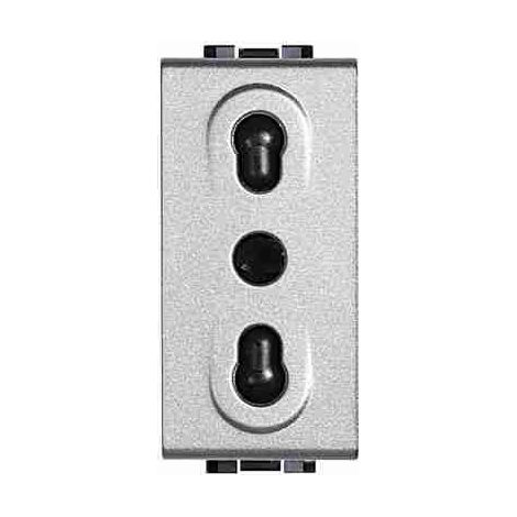 BTINT4180 Presa 2P+T 10/16A 250Vac - bipasso interasse 19-26mm
