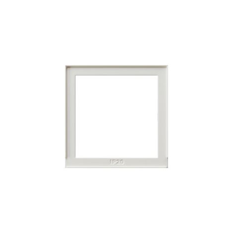 Plaque de finition Gira 028966 ip20 8.4x5.6 cm blanche