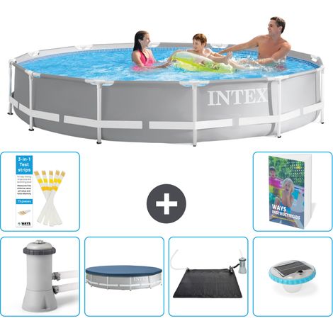 Prism Frame Pool Rund - 366x76 cm - 7-teilig S328