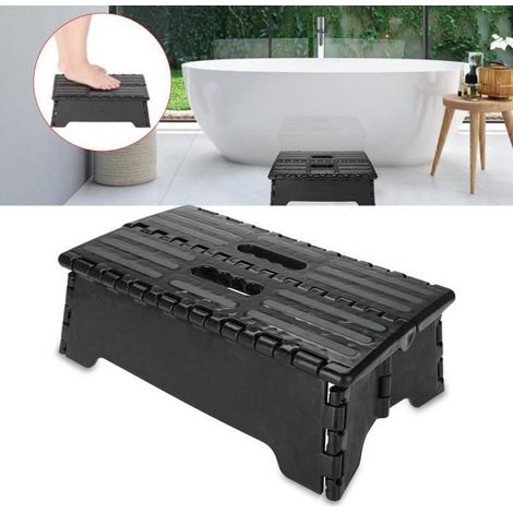 Tabouret pliant - YES - Marche pied anti-dérapant - 38x21.5x13cm - Capacité 300 lb - Portable (1/4)