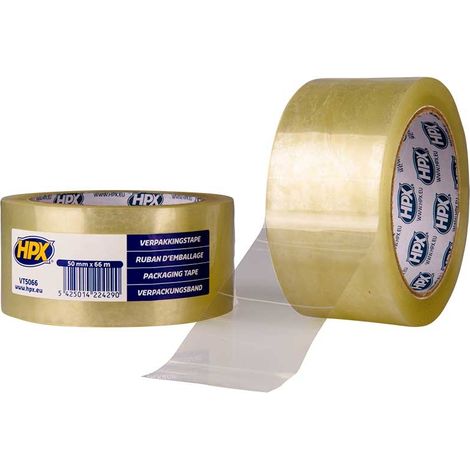 Nastro da imballaggio trasparente 50 mm x 66 m HPX - VT5066