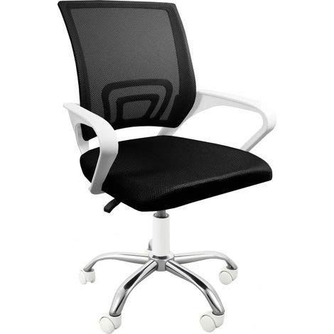 Aga Chaise de Bureau MR2073 Noir - Blanc (1/4)