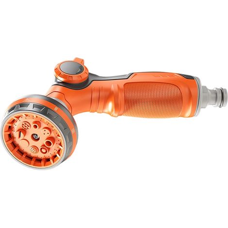 Pistolet d’arrosage multifonction avec 8 plusieurs modes de jet, Pulvérisateur arroseur d’eau ergonomique, pour jardin, potager, terrasse et lavage voiture - poignée antidérapante (1/5)