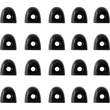 Adatto per 20 copri serratura portiera auto con fori per chiave, per Nissan Juke e Nissan Micra lato guidatore 806441KK0D accessori auto, nero.