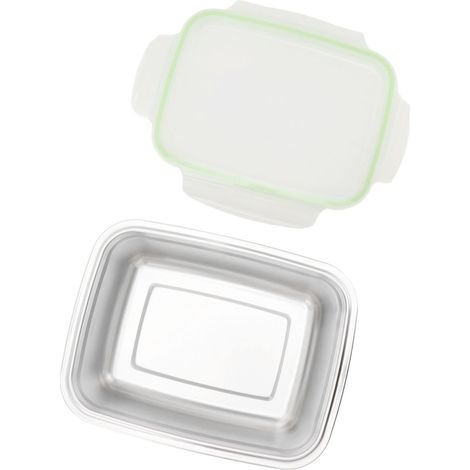 Quadratische, auslaufsichere Lunchbox aus Edelstahl 304, 2800 ml (1/5)
