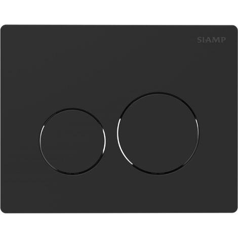Plaque de commande SIAMP Sphère Ingenio noir mat