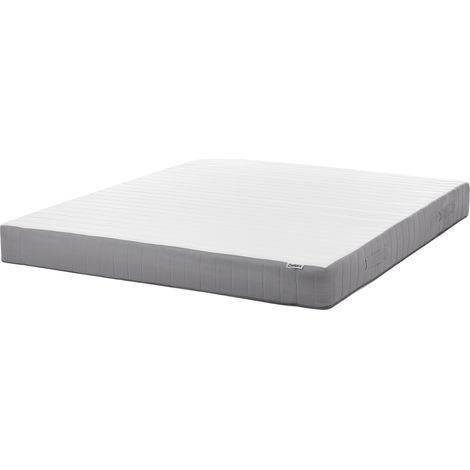 Colchón de muelles ensacados con asas relleno de espuma viscoelástica refrescante firmeza media funda extraíble 7 zonas acolchado 180 x 200 cm Fluffy (1/5)