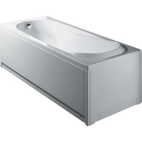 VASCA RETTANGOLARE SENZA IDROMASSAGGIO C/PANNELLI MOD. DIAMANTE cm. 150 x 70
