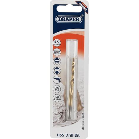 Draper 4.5mm HSS Titanium Drill Bit (38832) (1/5)