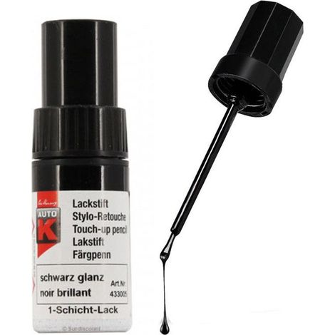 Stylo de retouche pour carrosserie de voiture - Multi-marques - Noir brillant - Auto K