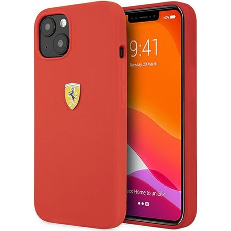 iPhone 13 mini Ferrari Hardcase Silicone Rouge (1/5)