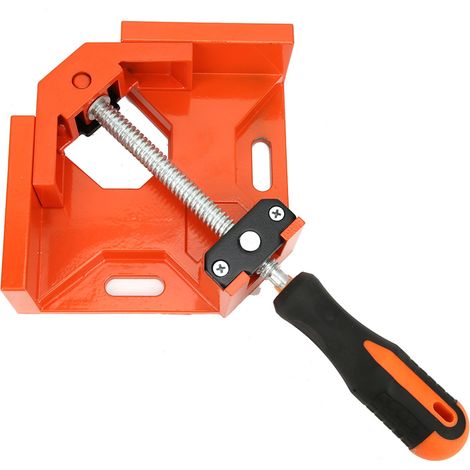 Étau d'angle droit à 90° pour le travail du bois, outil de fixation rapide en aluminium (orange) (1/5)