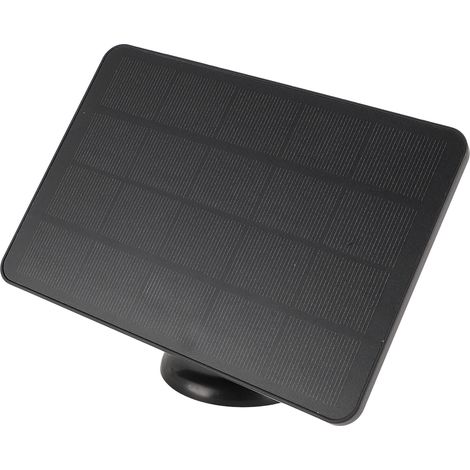 Panneau solaire 4W 5V pour caméra de sécurité, chargeur solaire haute efficacité pour Arlo Pro 4, Ultra 2, Pro 3 Ultra, Pro 5S et Pro 3 (noir) (1/5)