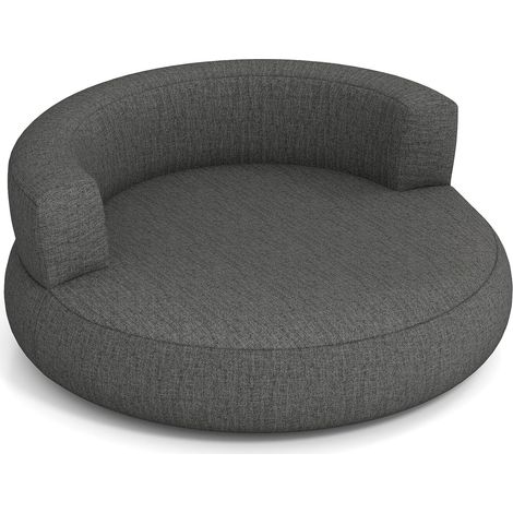 COSTWAY Divano Gonfiabile, Poltrona ad Aria con Copertura Rimovibile, Ampia Area per Sdraiarsi e Braccioli Larghi, Poltrona Gonfiabile per Soggiorno, Camera da Letto e Ufficio (Grigio) (1/5)