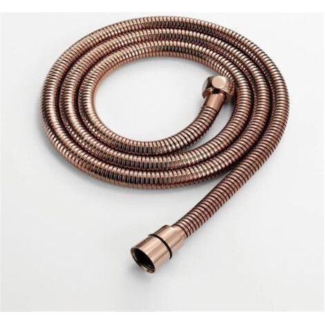 Stainless Steel Shower Hose 1m/1.5m, Flexible and Thick, Rose Gold Color, Explosion-proof, Bathroom Accessories (Size : 150cm) (1/4)