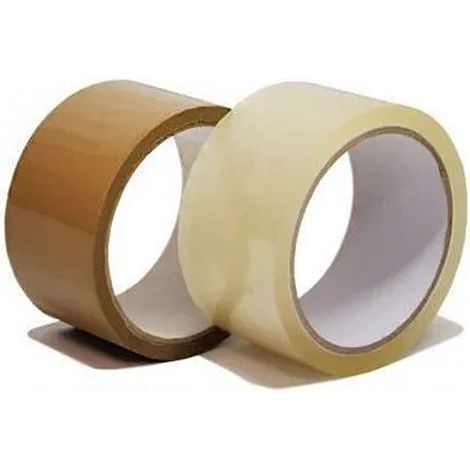 2 x Low Noise Brown 50mm x 66m Packaging Tape