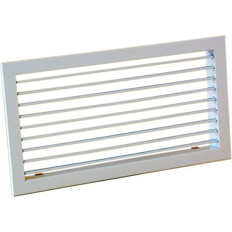 Grille de soufflage/reprise à ailettes orient br sple déflec, blanc, D 500x150 mm S&P (UNELVENT) 851999