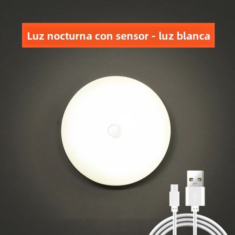 1 Pièce Lampe LED à Détecteur de Mouvement Rechargeable par USB pour Meuble, Lampe de Nuit Sans Fil pour Escaliers, Cuisine, Placard, Armoire, Allumage/Arrêt Automatique (1/5)