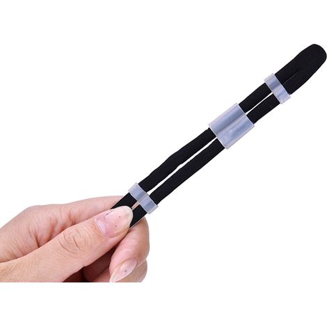 Sangle de réglage pour doigt d'archer, accessoire de tir à l'arc noir taille XL