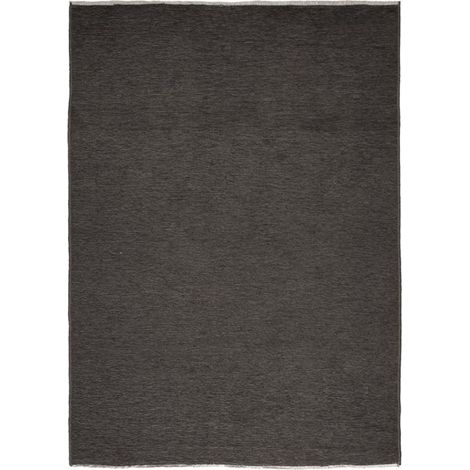 REVERSIBLE EFFECT - Tapis réversible charbon/gris foncé 160x230 (1/5)